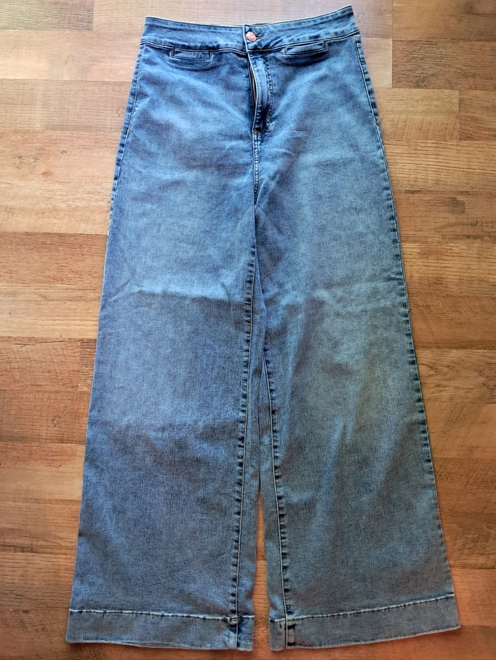 LC Lauren Conrad Wide Leg High-Rise Denim Jeans Size 12